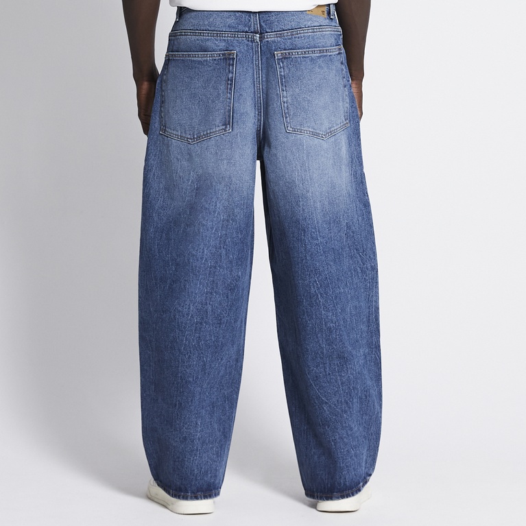 Baggy wide jeans "Giant" Mid wash